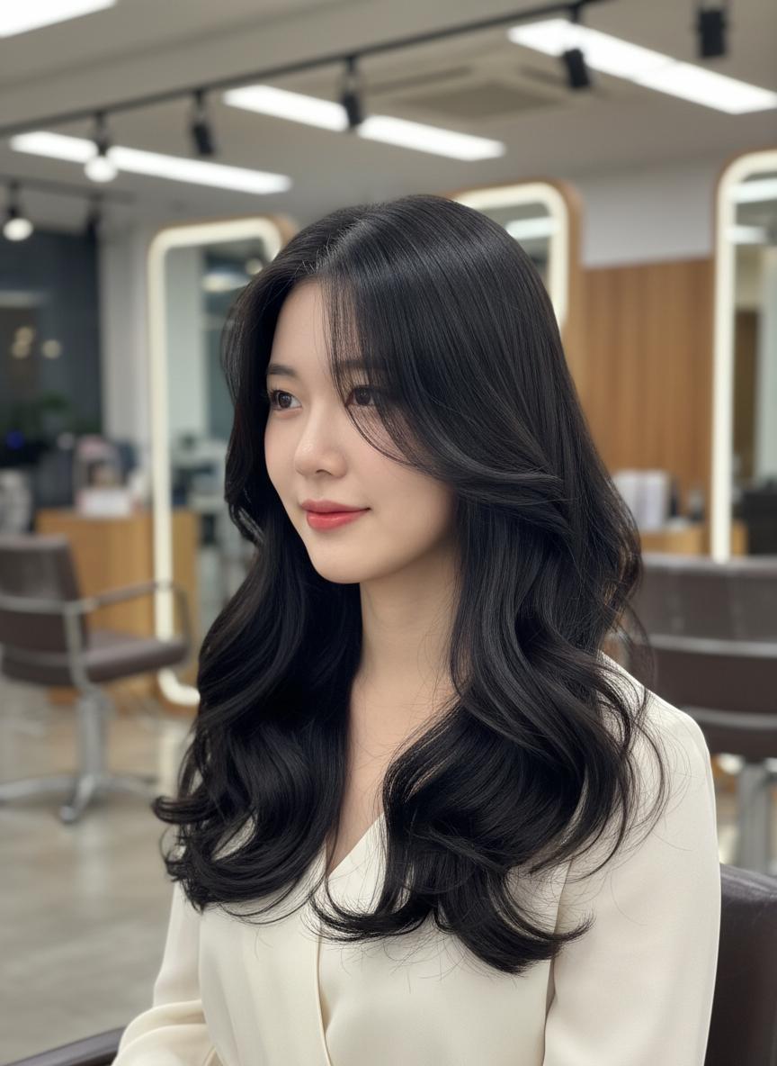 ดัดผมสไตล์เกาหลี